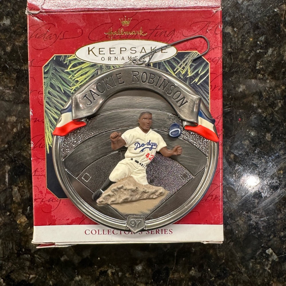 Vintage Hallmark Jackie Robinson Ornament -‎ 1997